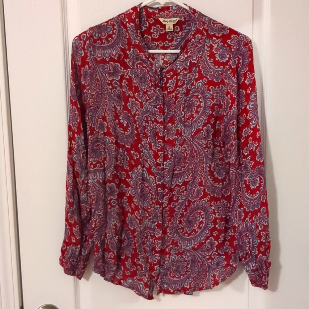 Lucky Brand  Button Down Blouse